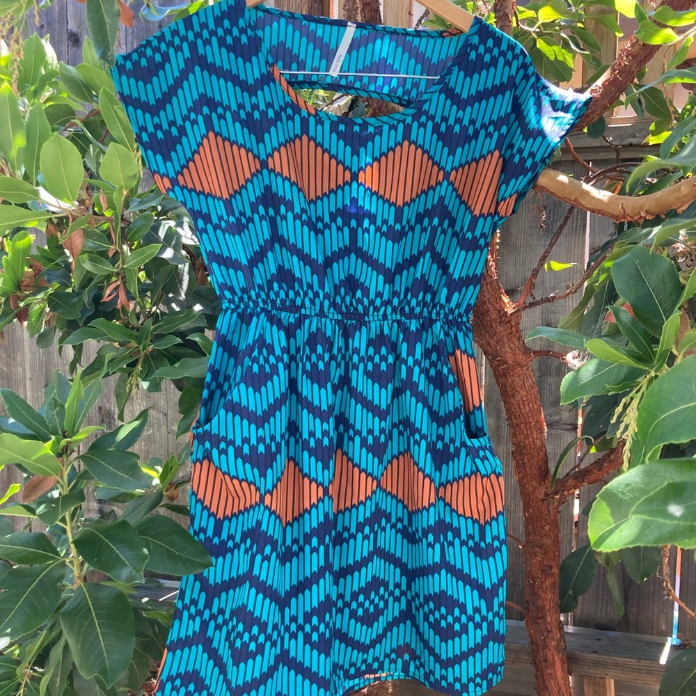 Geometric Print Mini Dress